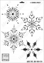 Schablone-Stencil A3 355-0676 4-Eisblumen